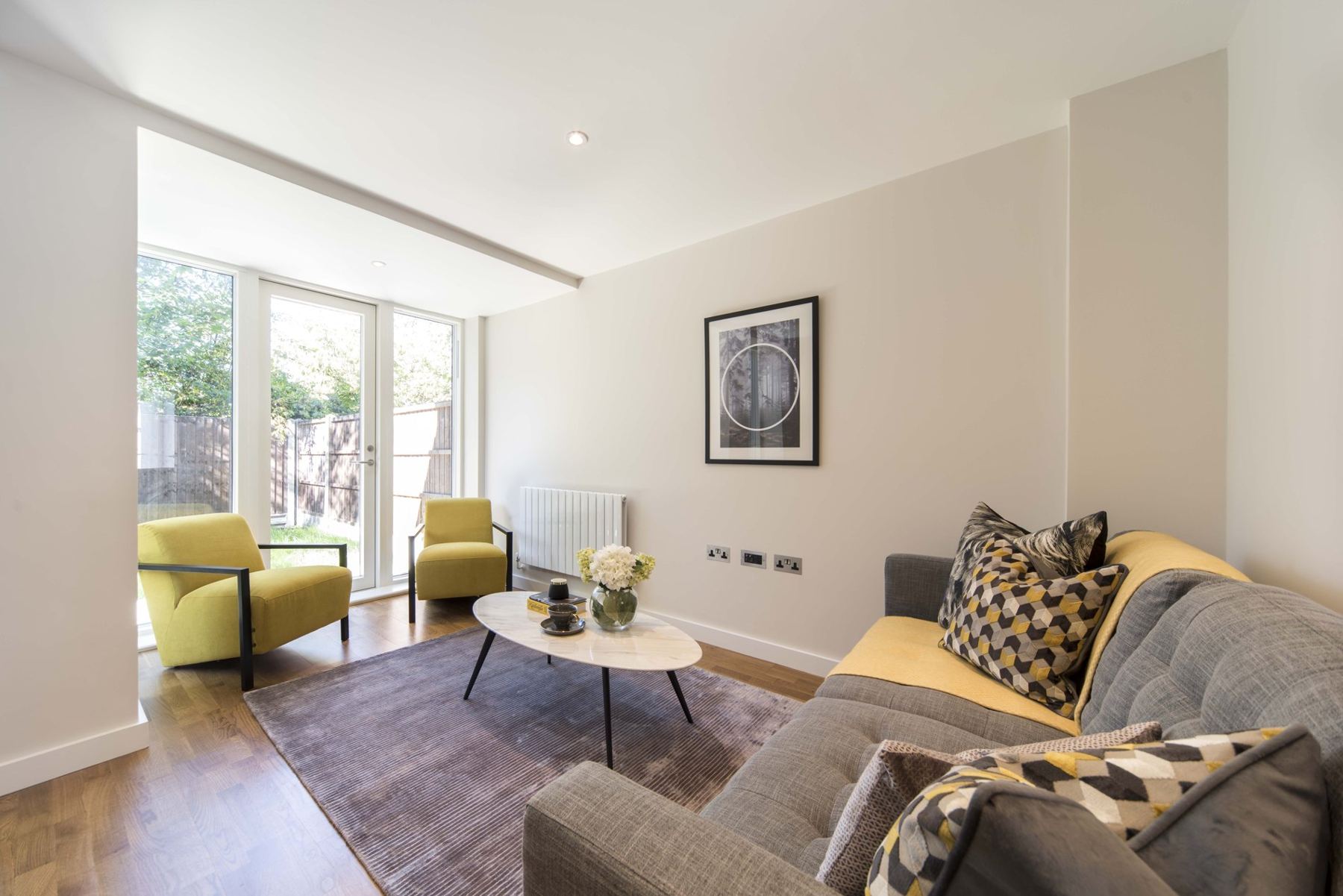 Residential reception room, property photography archive